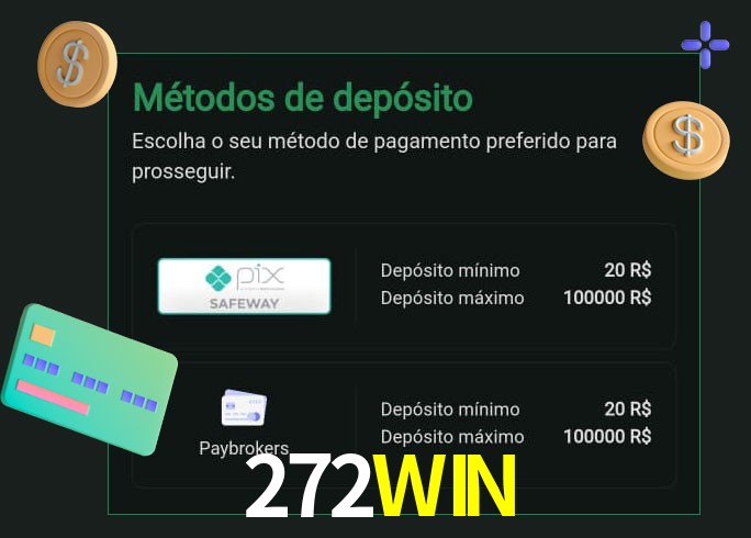 O cassino 272WIN oferece uma grande variedade de métodos de pagamento
